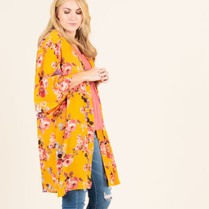 Kimono Gold Floral